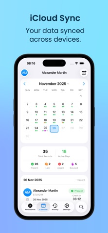Present Tracker: Simple & Fast iPhone screenshot