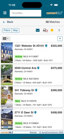 bridgeMLS-connectMLS Mobile iPhone screenshot
