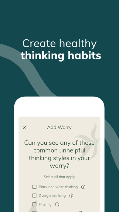 WorryTree: Anxiety Relief iPhone screenshot 6 - Health & Fitness app