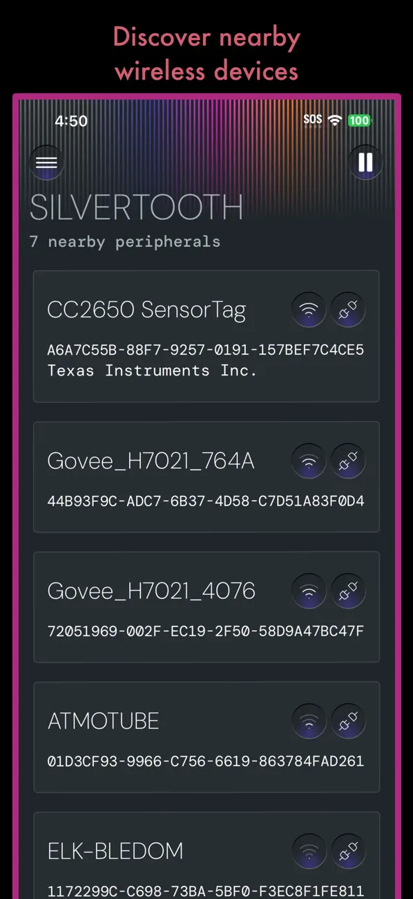 #1. Silvertooth Scanner (iOS) Göre: Silver Pine Software