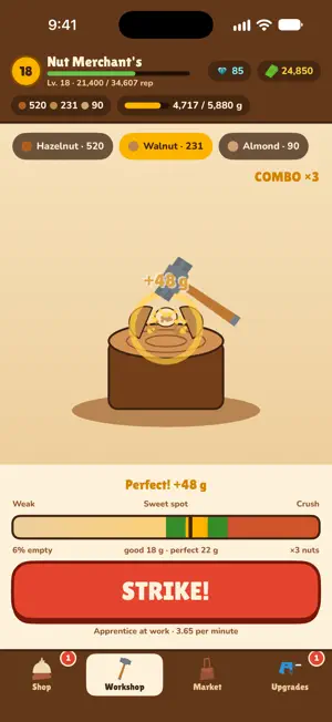 Nut Bazaar: Crack & Sell screenshot 2