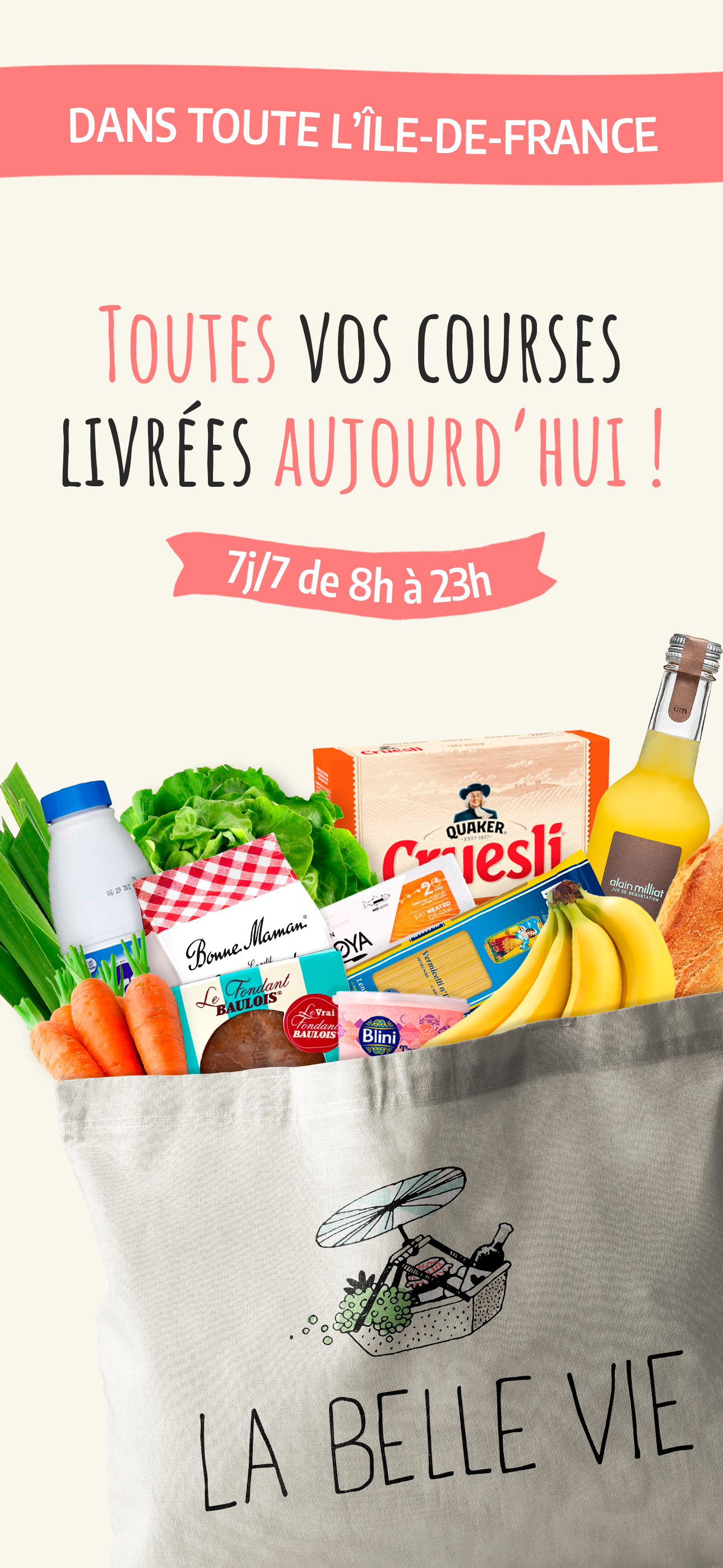 La Belle Vie: courses en ligne