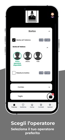 TESTEMATTE barberia iPhone screenshot