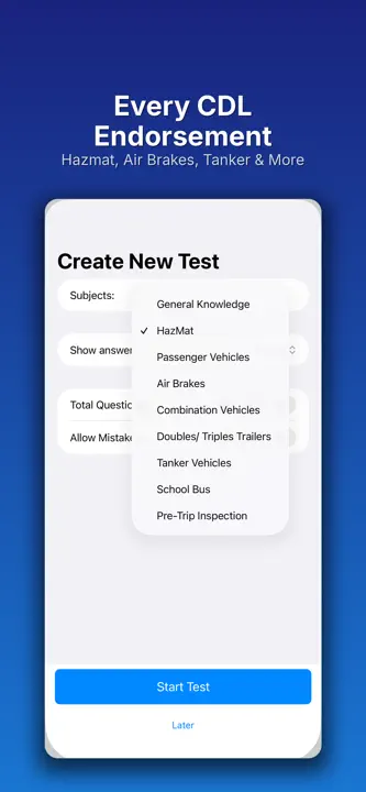 CDL Test Prep 2026: Screenshot 3 von 5