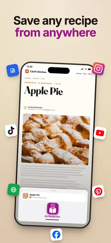 My Recipe Box: Cookbook & Menu screenshot 2