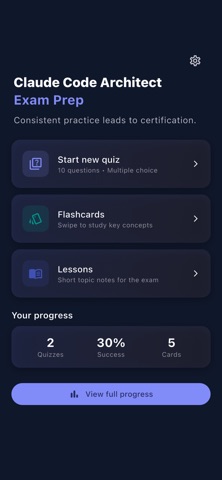Claude Code Architect Exam screenshot