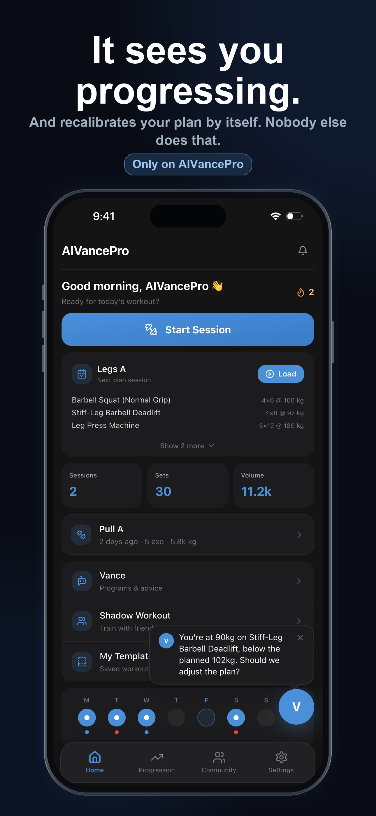 AIVancePro: AI Workout Planner
