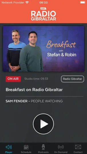 Captura de pantalla de Radio Gibraltar en iPhone 1