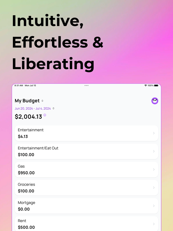 Screenshot #4 pour Budgey: Budgeting for all