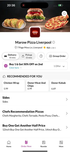 Marow Pizza Liverpool screenshot 4