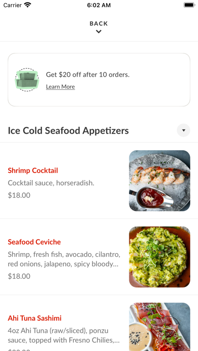 Pismo's Coastal Grill iPhone screenshot 3 - Food & Drink app