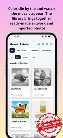 Mosaic Painter: by NS Apps Screenshot 1 of 3