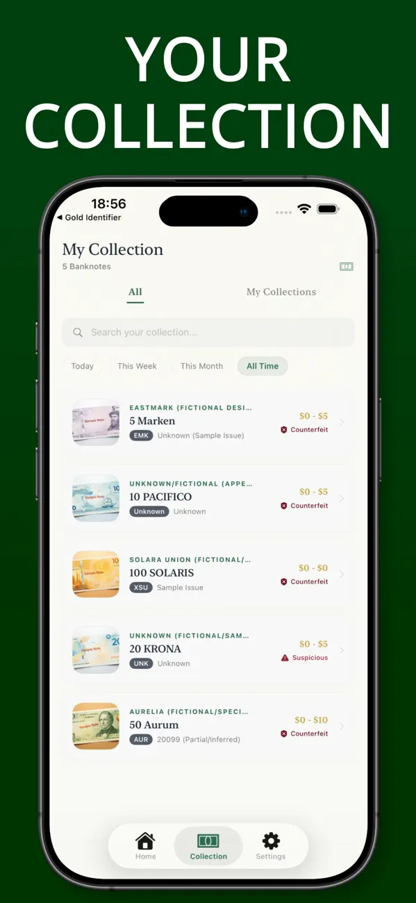 #3. Banknote Identifier - Numiora (iOS) Ved: Munure Tuzun