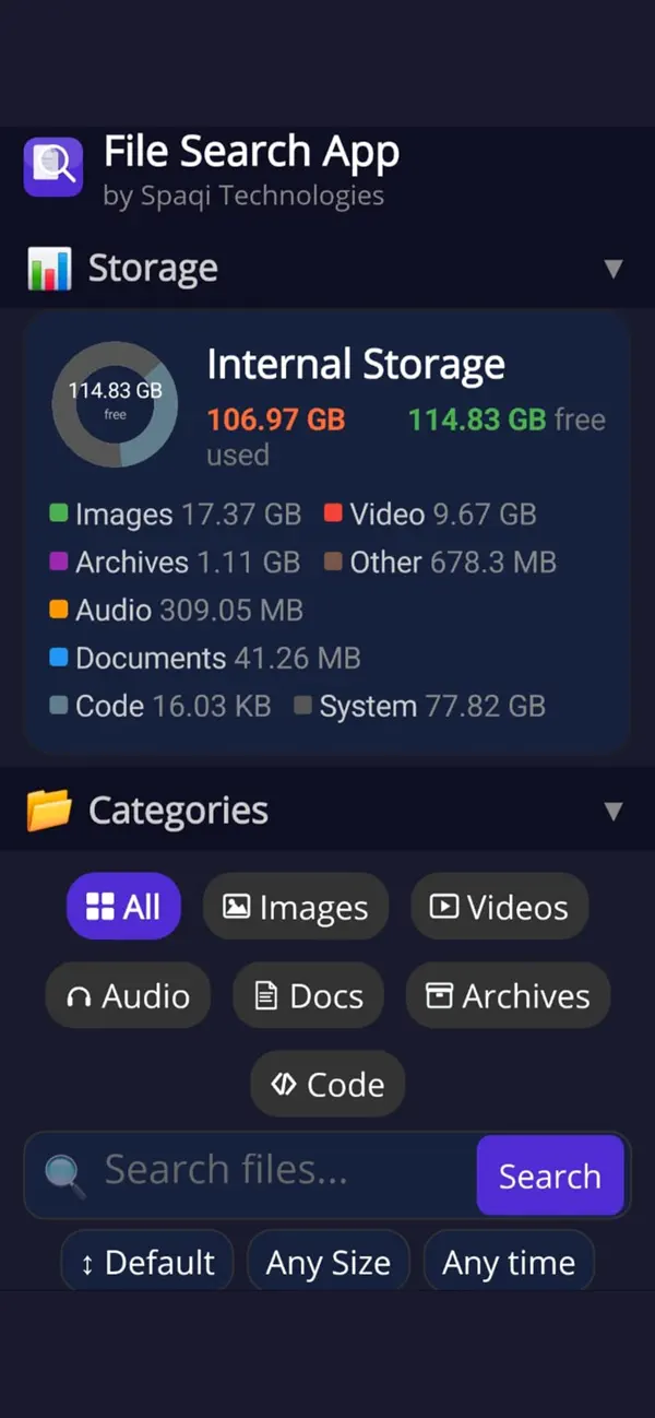Screenshot #3 pour File Search App