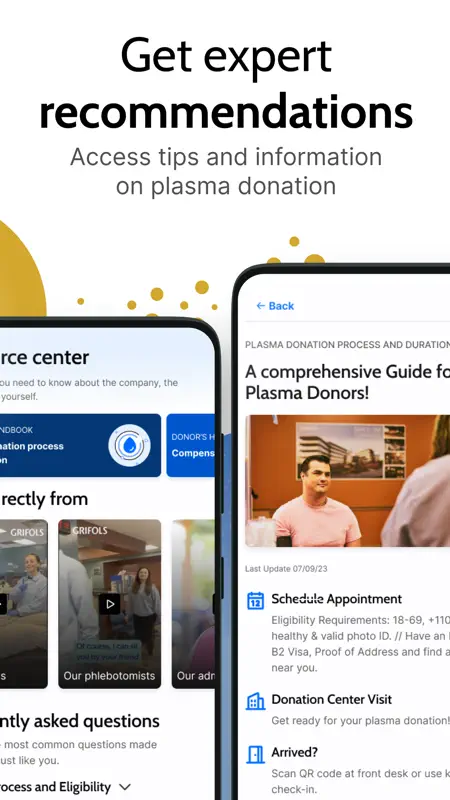 Grifols Plasma Donor Hub screenshot 4 of 8