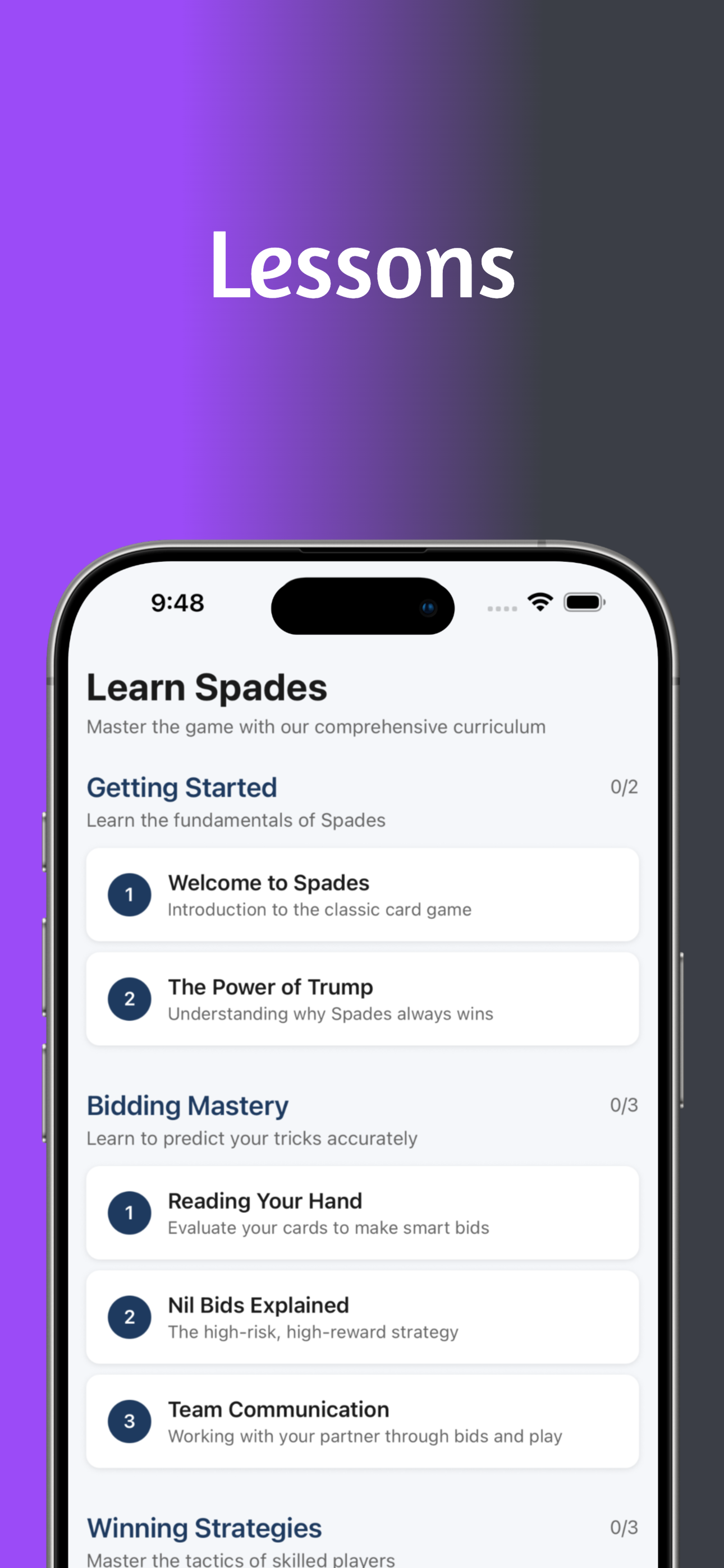 Spades Academy - Play & Learn