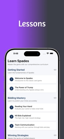 Spades Academy - Play & Learn Screenshot 5 of 7