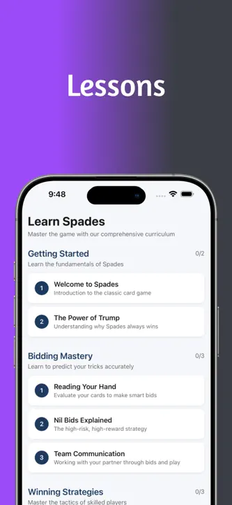 Spades Academy - Play & Learn screenshot 5