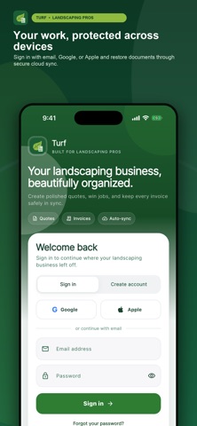 Turf: Landscape Invoice Quotes Screenshot 6 of 7
