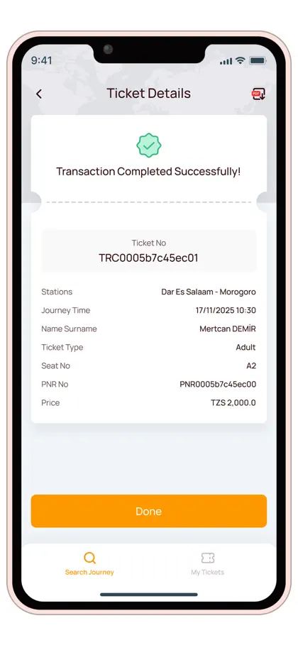 Screenshot 4 von 5 zu TRC-SGRTicket
