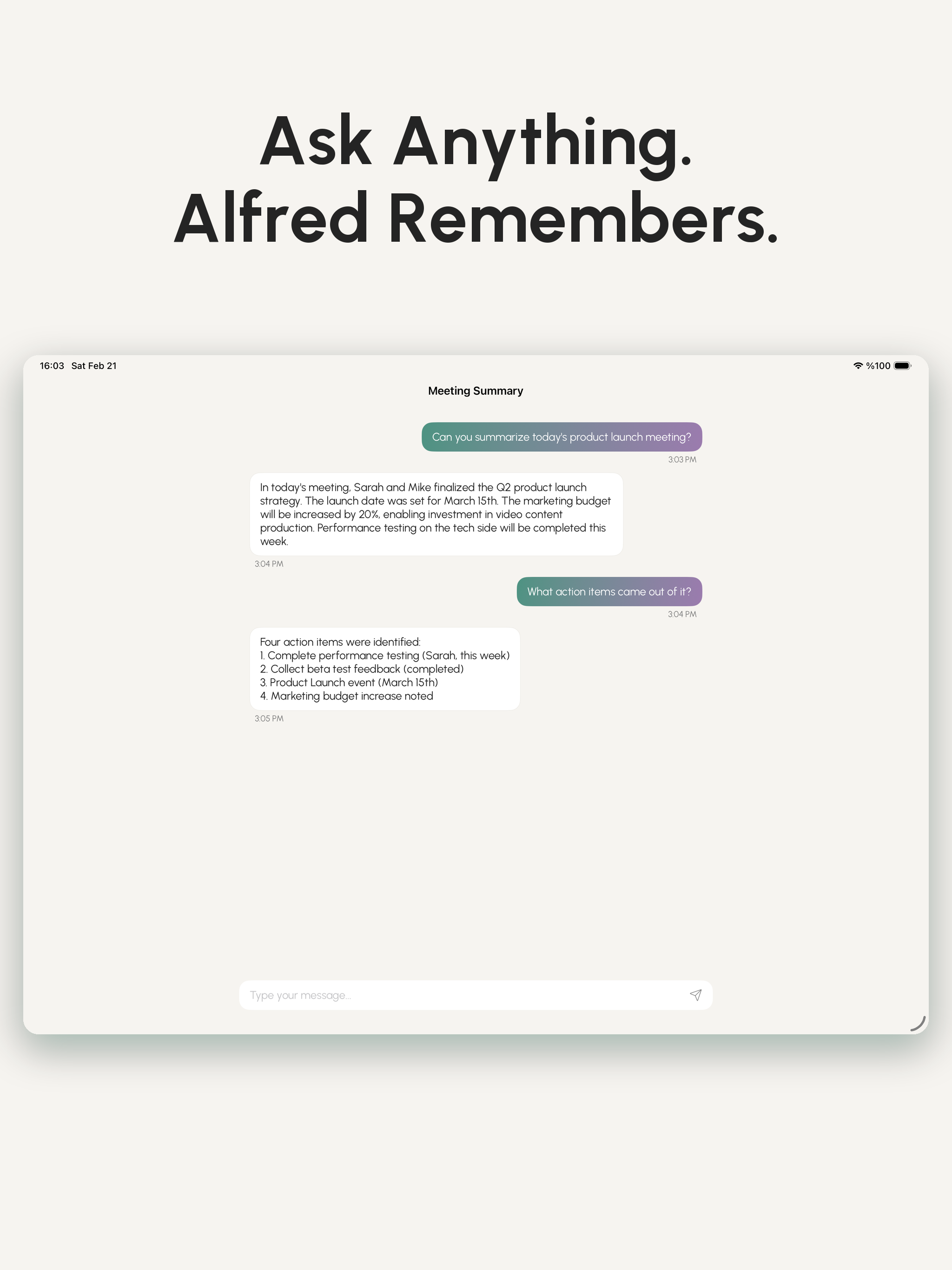 Alfred - AI Meeting Assistant