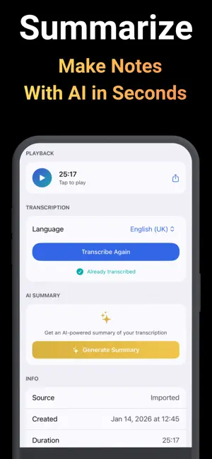 Sound Scribe Voice Transcriber screenshot 4