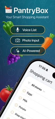 AI Grocery Shopping List iPhone screenshot