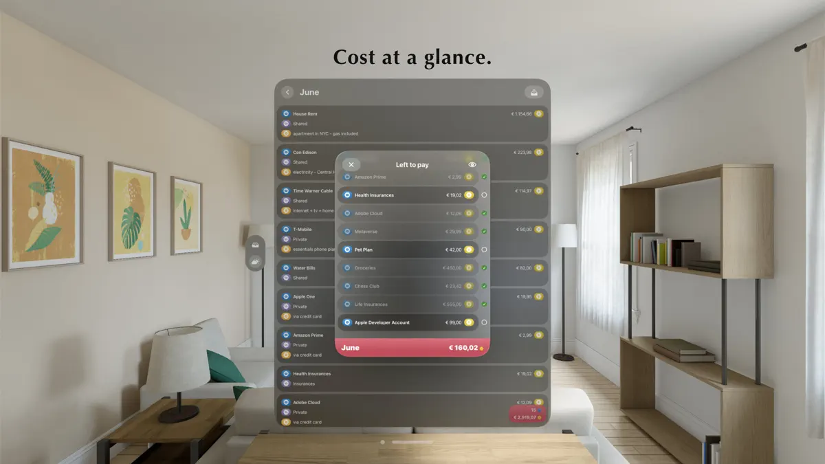 Subscriptions Tracker - Sparky screenshot 2