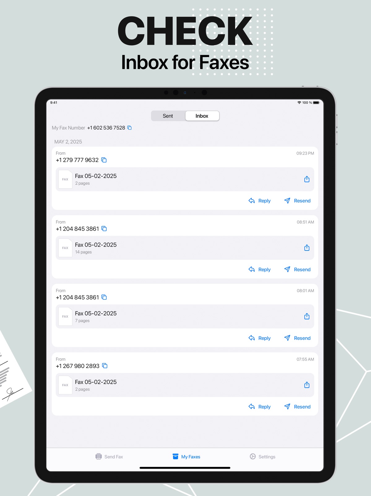 FaxFree: Send Fax From iPhone ipad screenshot 4