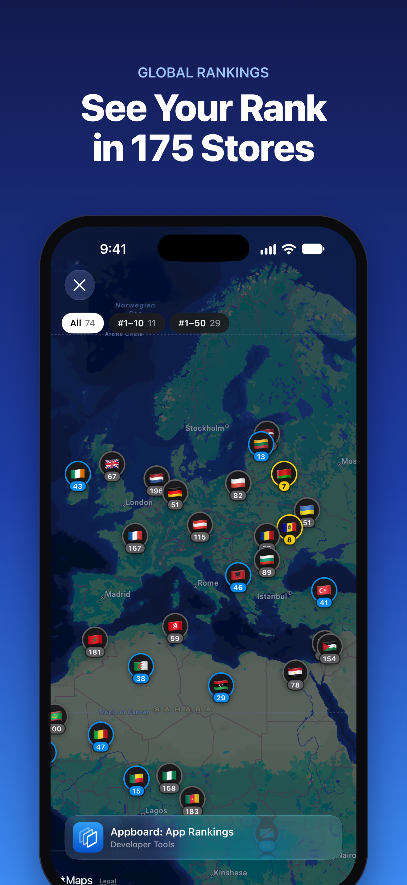 Appboard: App Rankings