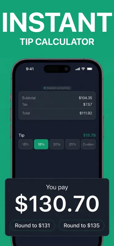 Tip Calculator: Gratsi screenshot 1 of 3