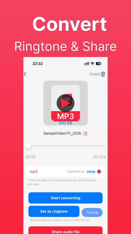 Audio Converter : Video to MP3 screenshot-3