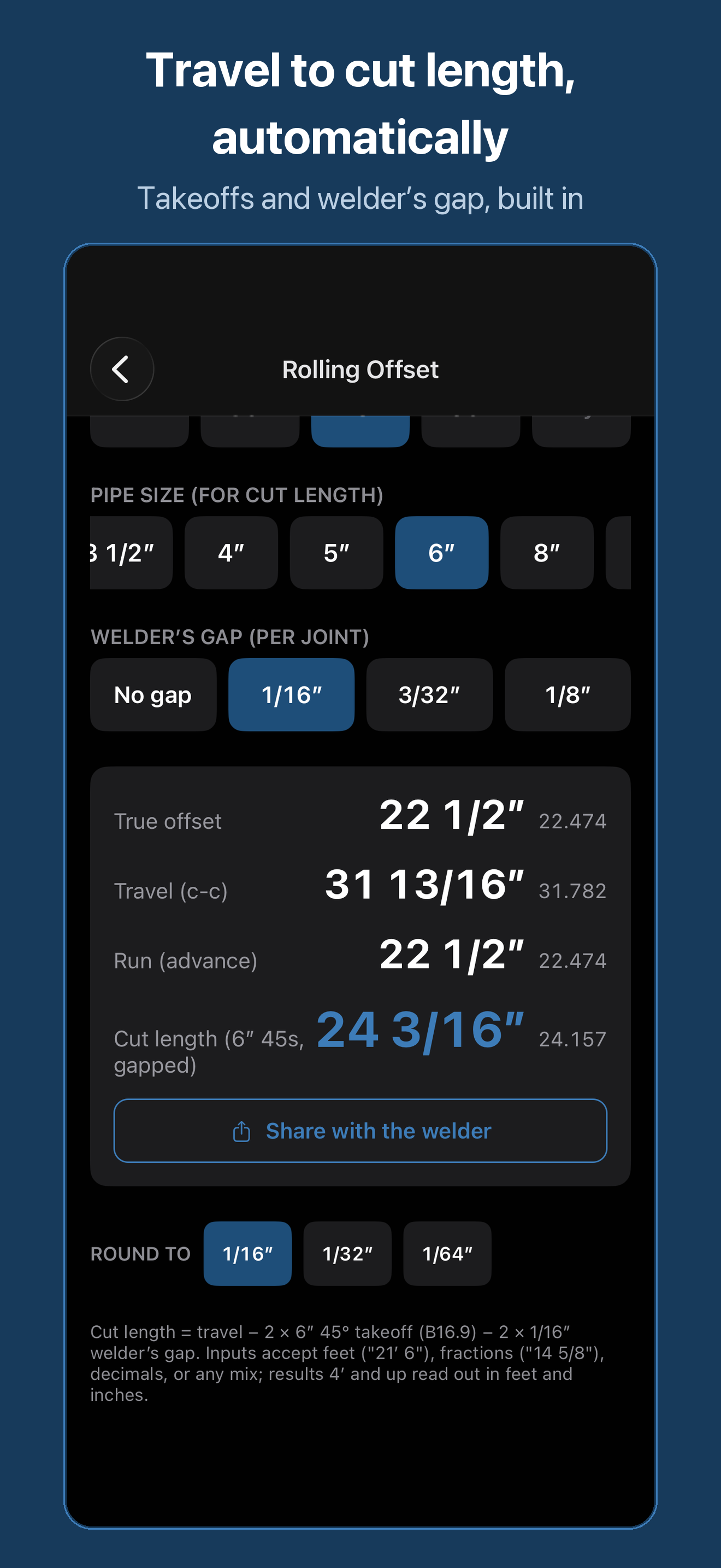 PipeBook Pipefitter Calculator
