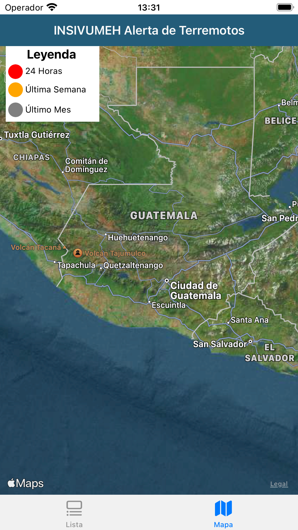 INSIVUMEH Alerta de Terremotos screenshot 3