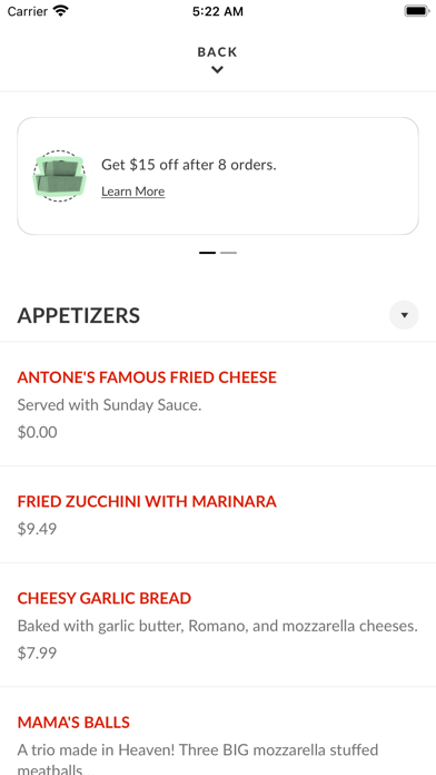 Antone's Kitchen Screenshot