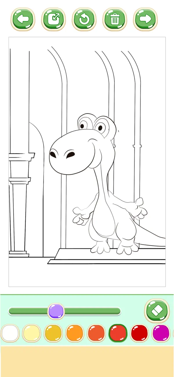 Screenshot #1 pour Jeu Coloriage Dinosaures