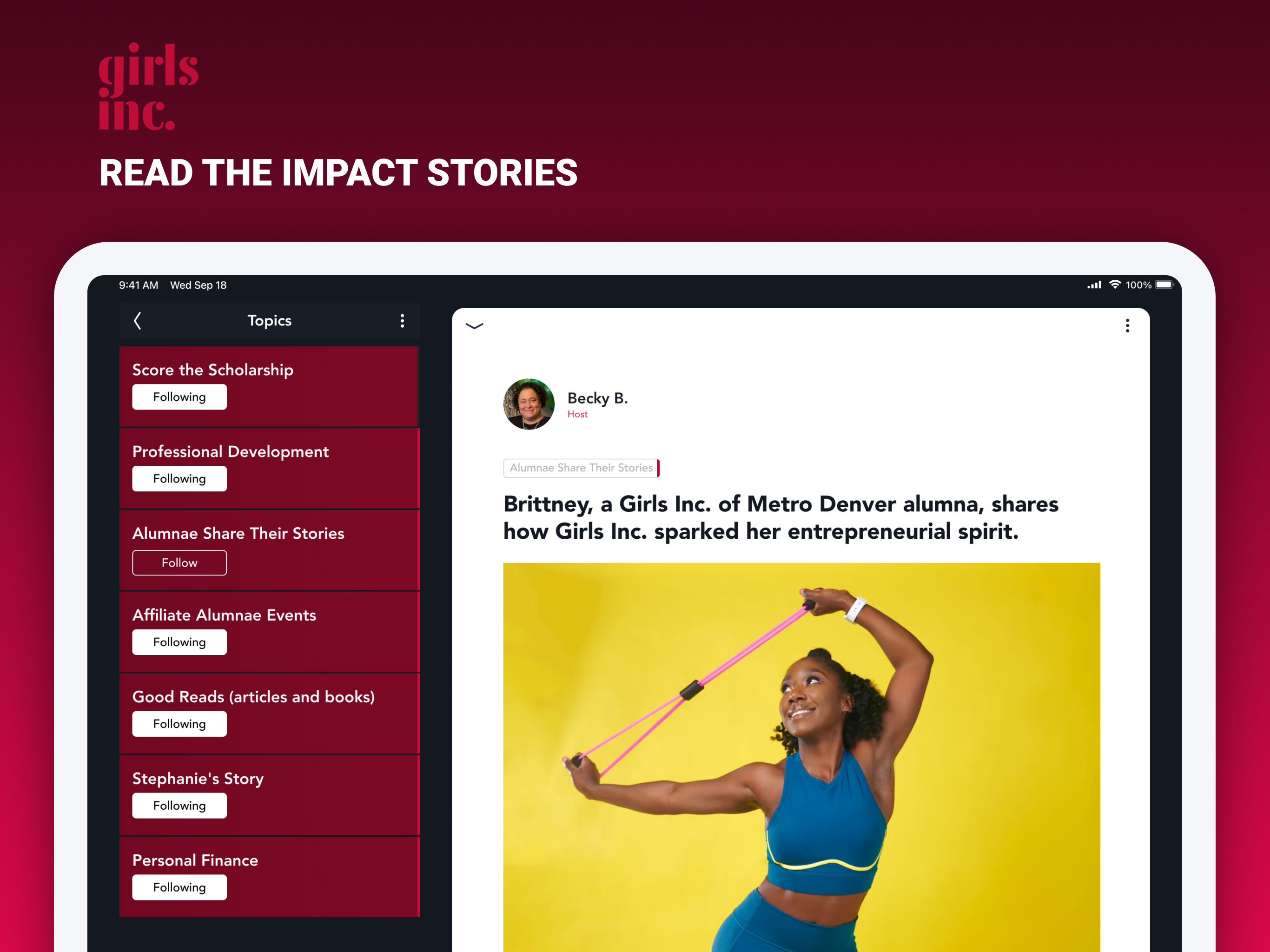 Girls Inc Alumnae Association screenshot 6