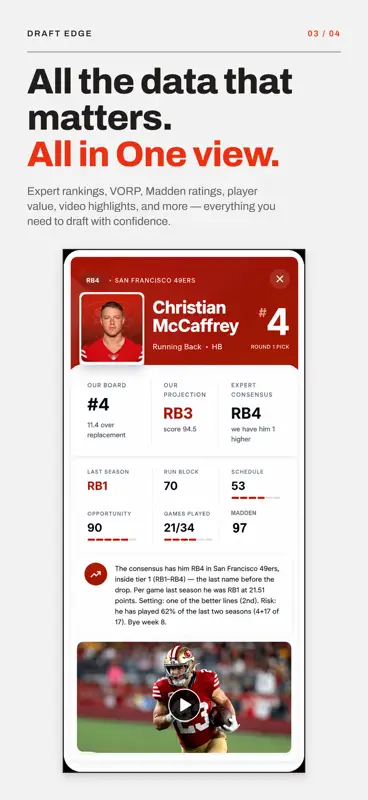 Draft Edge - Fantasy Football screenshot 3 of 4