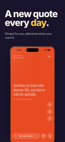Epigraph: Daily Motivation iPhone screenshot
