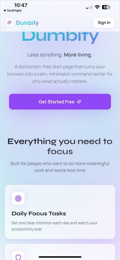 Dumbify – Minimal Launcher - Utilities App | MWM