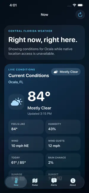 CFL Weather screenshot 1