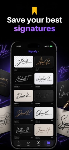 Signature Creator - Signafy iPhone screenshot
