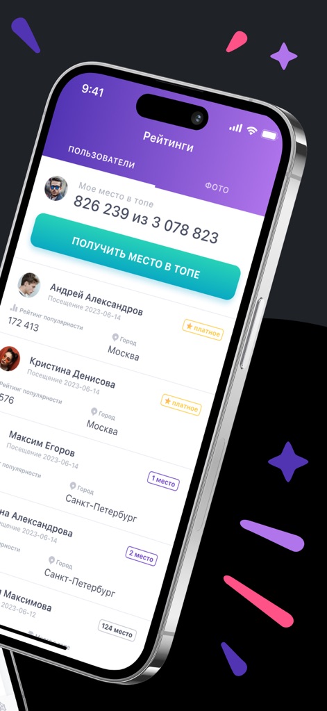 Statistics from VK - Users can view their position within the 'user rankings list' and aim to improve their 'popularity score' among peers.