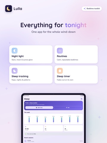 Lulla: Baby Sleep Sounds iPad screenshot