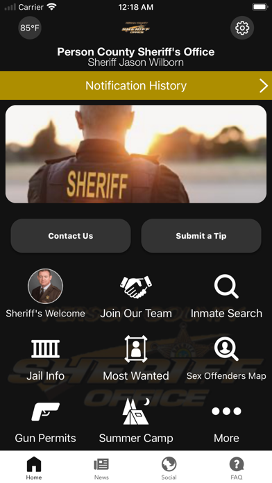 Person County Sheriff, NC Screenshot