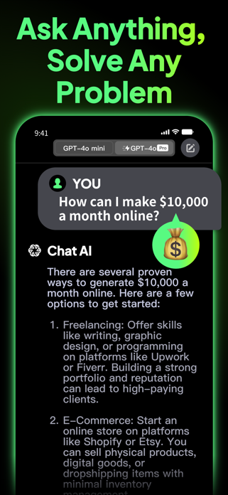 AI Chat Bot Assistant: Chatbot Screenshot 2 of 10