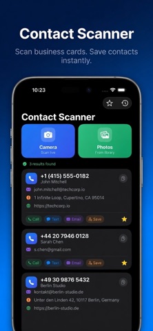 Contact Scanner: Phone & Email screenshot