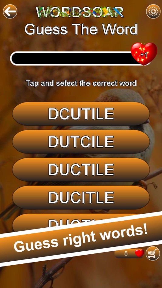 #5. Word Soar - Fun Puzzle Game (iOS) 由: BITZARDRY SOFTWARE PRIVATE LIMITED