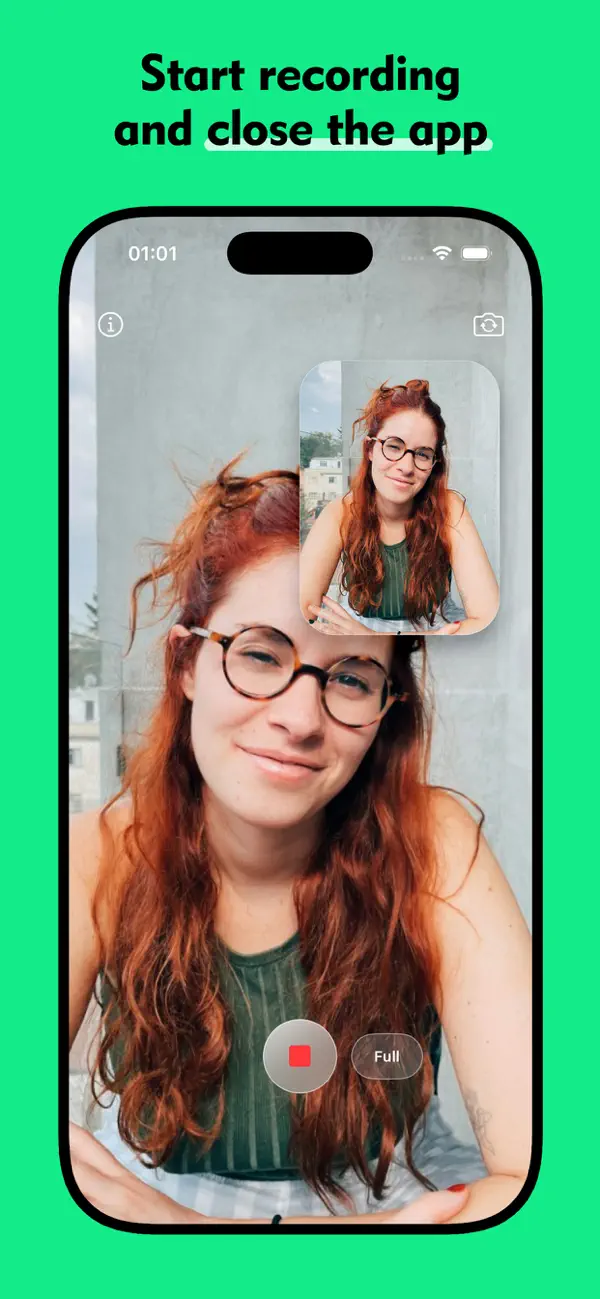 Screenshot #2 pour PIPCam – see yourself in PiP