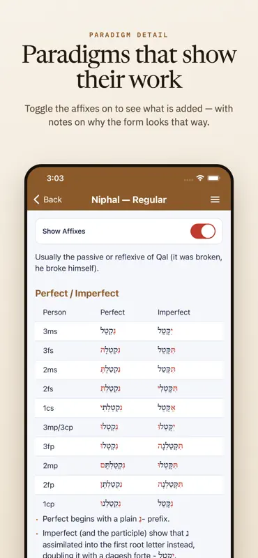 iHebrew - Biblical Hebrew aids screenshot 8 of 10